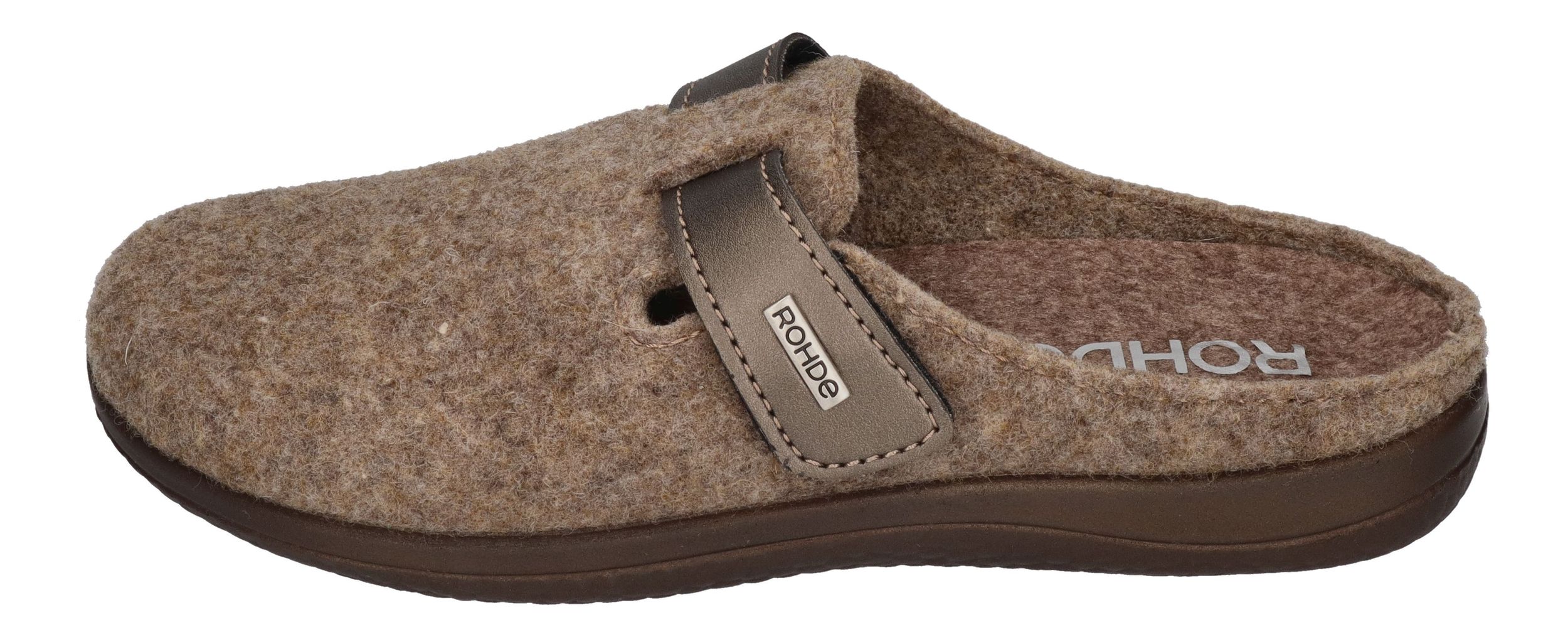 ROHDE Damenschuhe Hausschuhe - BARI 6549-17 leinen