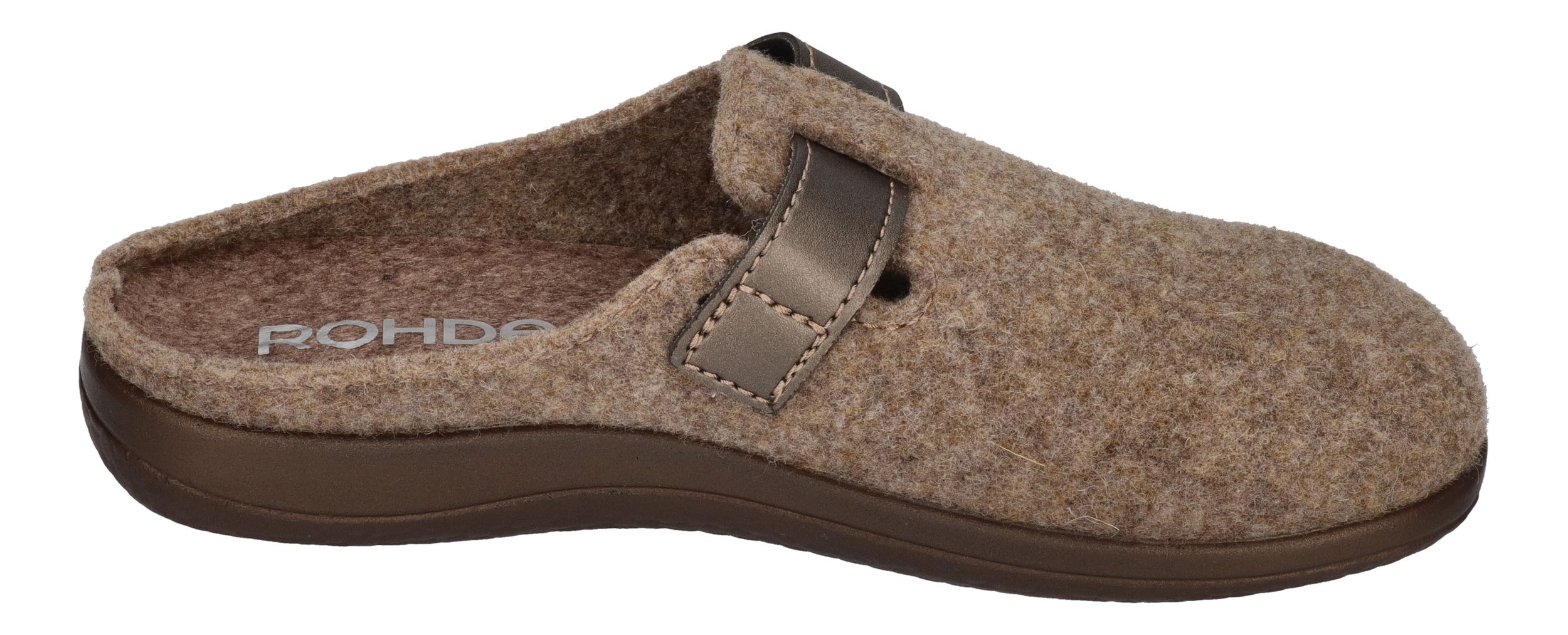 ROHDE Damenschuhe Hausschuhe - BARI 6549-17 leinen