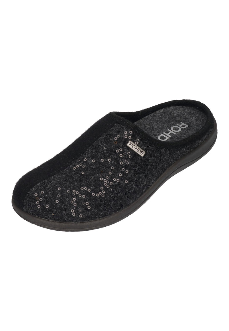 ROHDE Damenschuhe Hausschuhe - BARI 6550-82 anthrazit