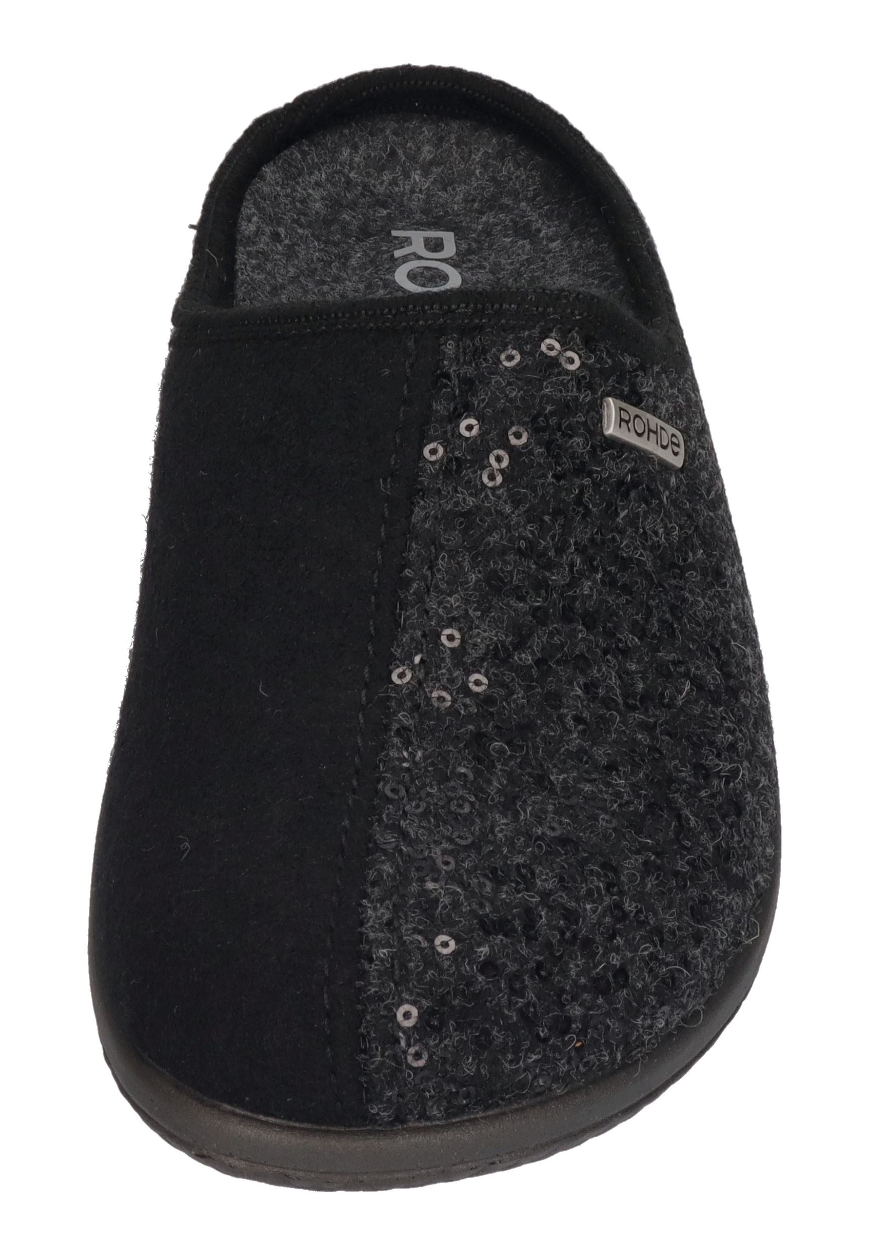 ROHDE Damenschuhe Hausschuhe - BARI 6550-82 anthrazit