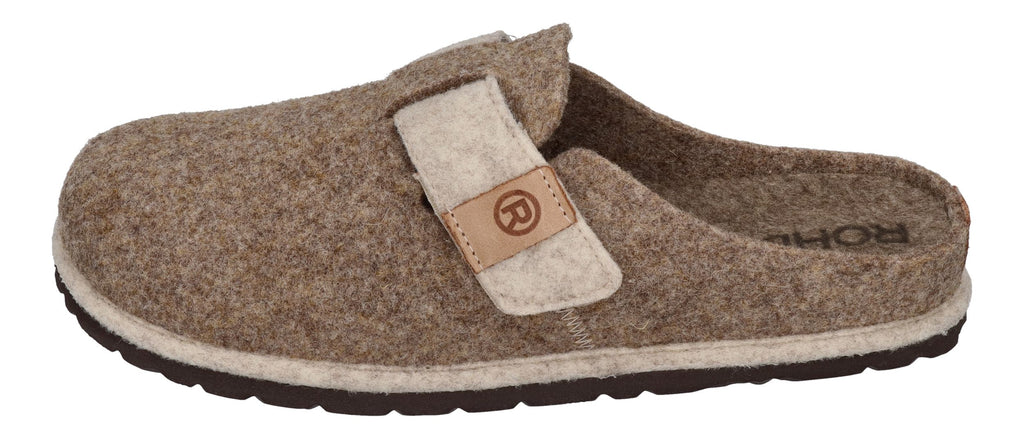 ROHDE Damenschuhe Hausschuhe - D.MERAN 6812-17 leinen