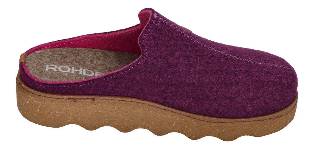 ROHDE Damenschuhe Hausschuhe - FOGGIA 6120-59 - brombeere