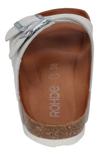 ROHDE Damenschuhe - Pantoletten ALBA 5636 Weiss Lack