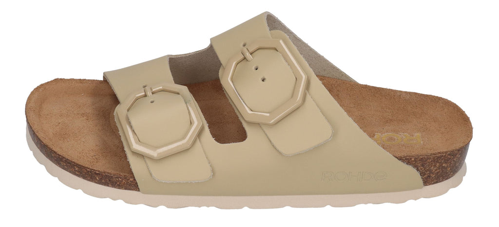 ROHDE Damenschuhe - Pantoletten ALBA - 5640 leinen
