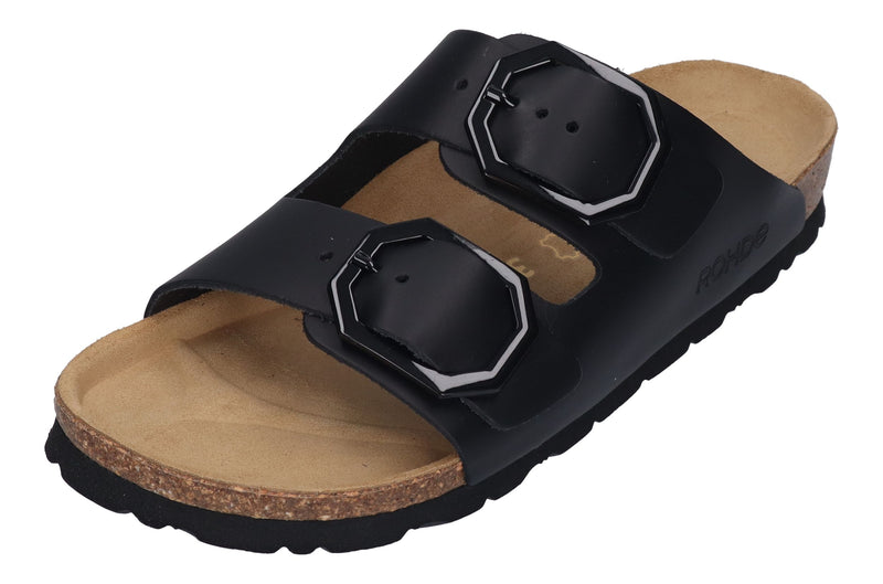 ROHDE Damenschuhe - Pantoletten ALBA - 5640 schwarz