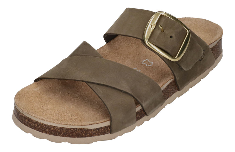 ROHDE Damenschuhe - Pantoletten ELBA 1715-61 - olive