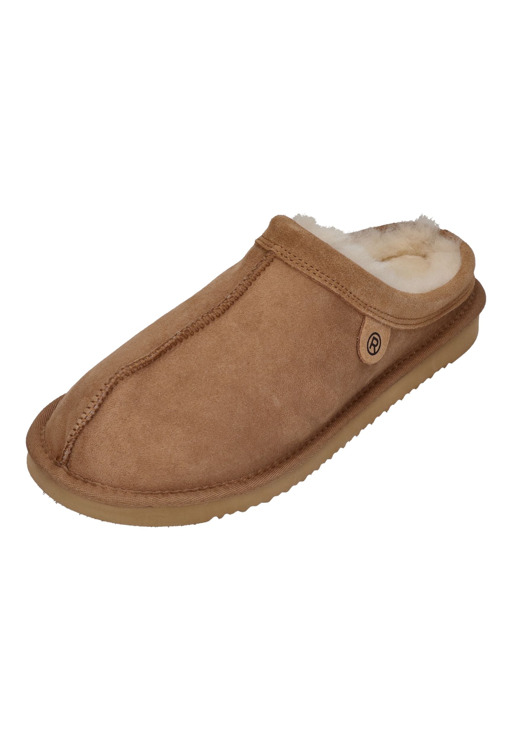 ROHDE Herren Lammfell Hausschuhe - LIVIGNO 7150 cuoio