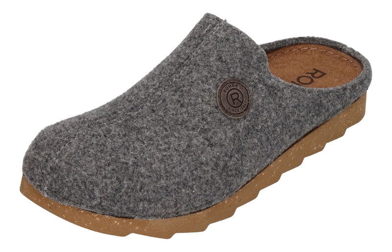 ROHDE Herrenschuhe Hausschuhe FOGGIA-H 7100-80 grau