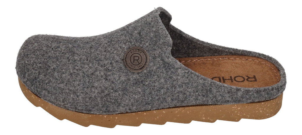 ROHDE Herrenschuhe Hausschuhe FOGGIA-H 7100-80 grau