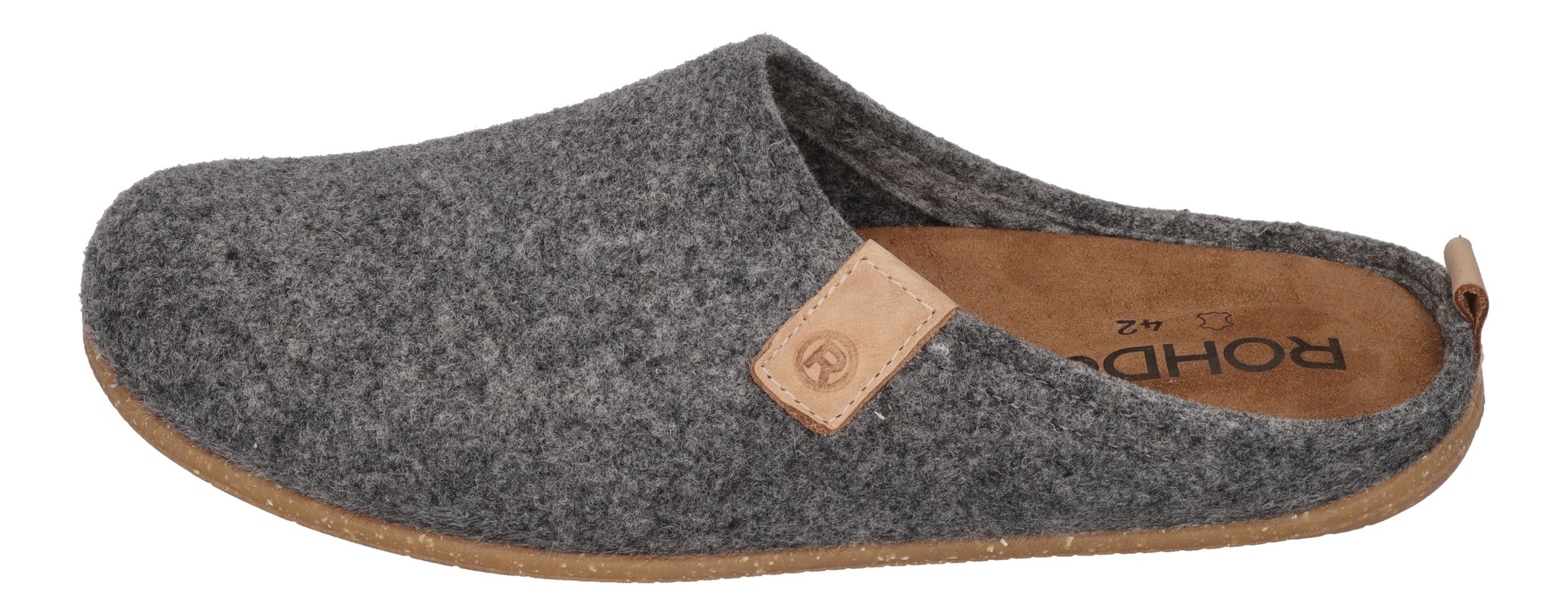 ROHDE Herrenschuhe Hausschuhe TIVOLI-H 6920-80 grau