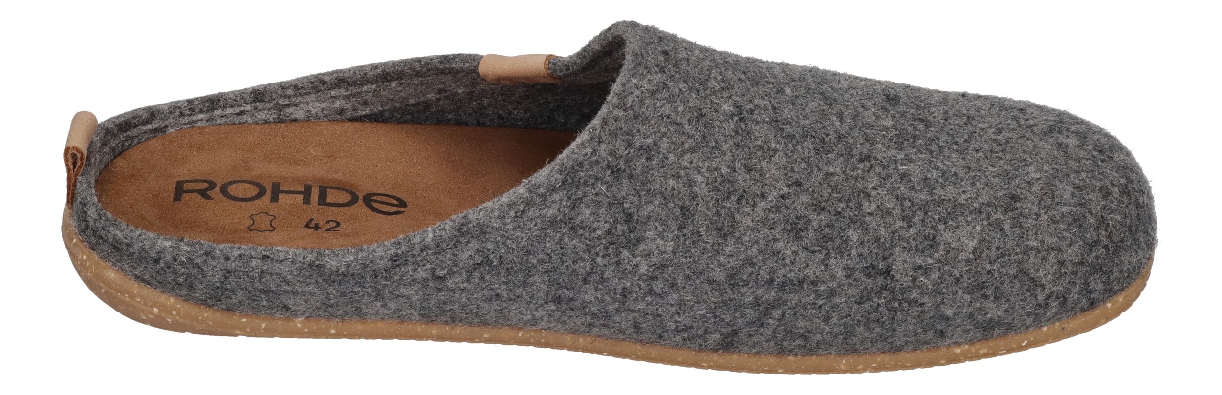 ROHDE Herrenschuhe Hausschuhe TIVOLI-H 6920-80 grau
