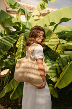 ESPADRIJ L'ORIGINALE Tasche RAFFIA SHOPPER BAG nature