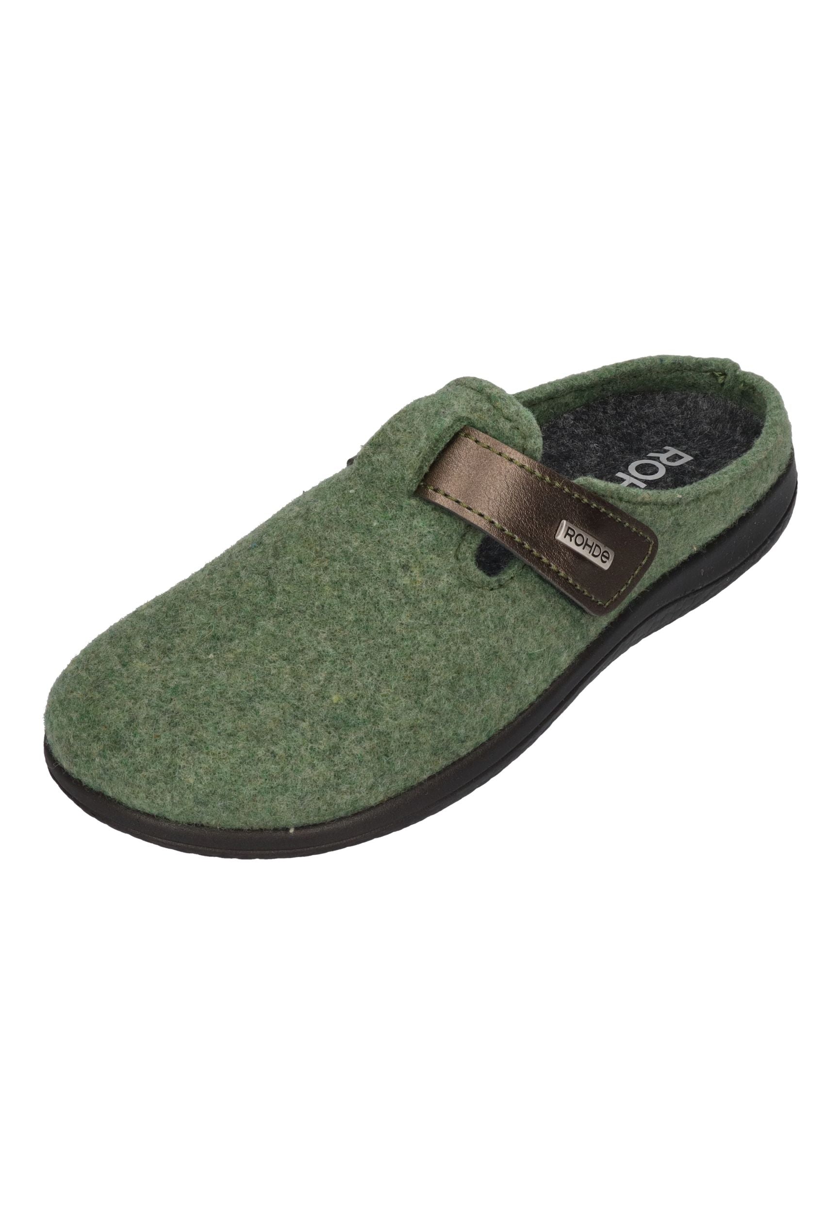 ROHDE Damenschuhe Hausschuhe - BARI 6549 pesto