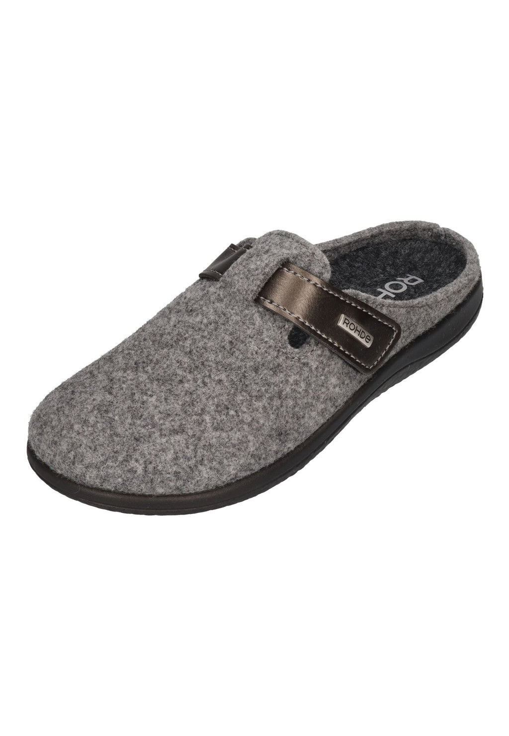 ROHDE Damenschuhe Hausschuhe - BARI 6549 grau