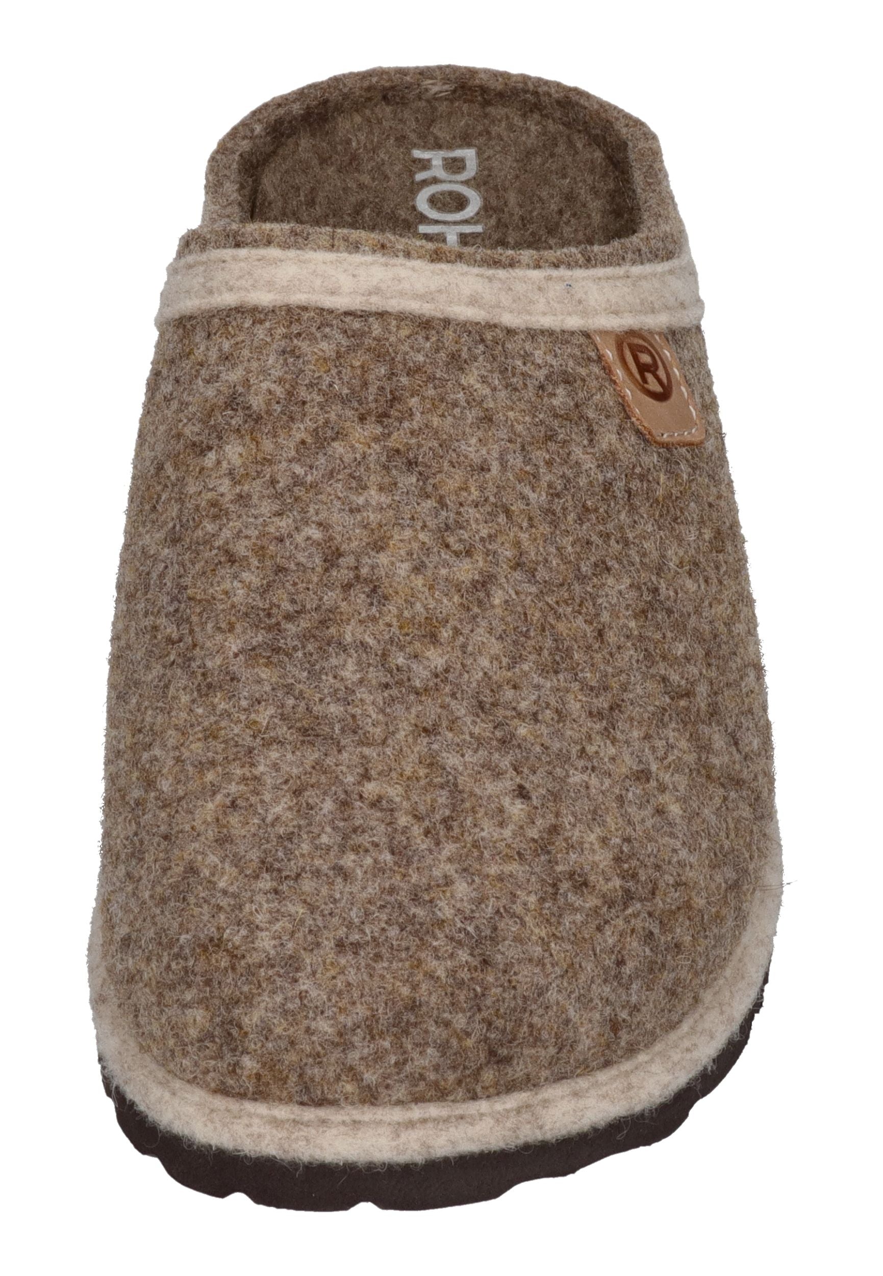 ROHDE Damenschuhe Hausschuhe - D.MERAN 6815 leinen