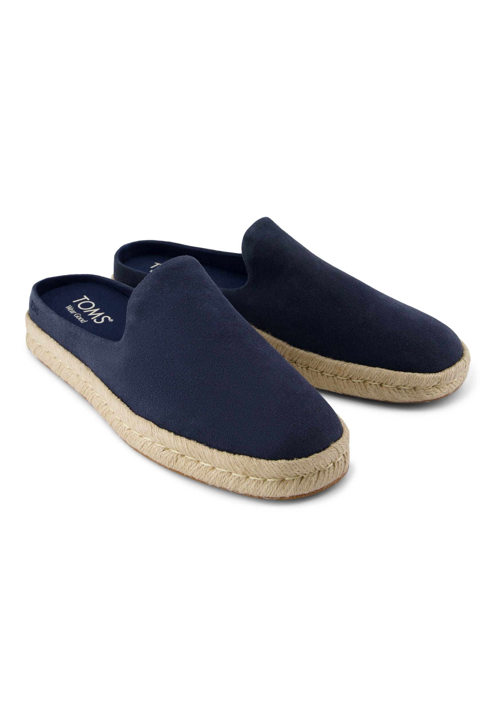 TOMS Herren Espadrilles SANTIAGO MULE 10021902 navy suede