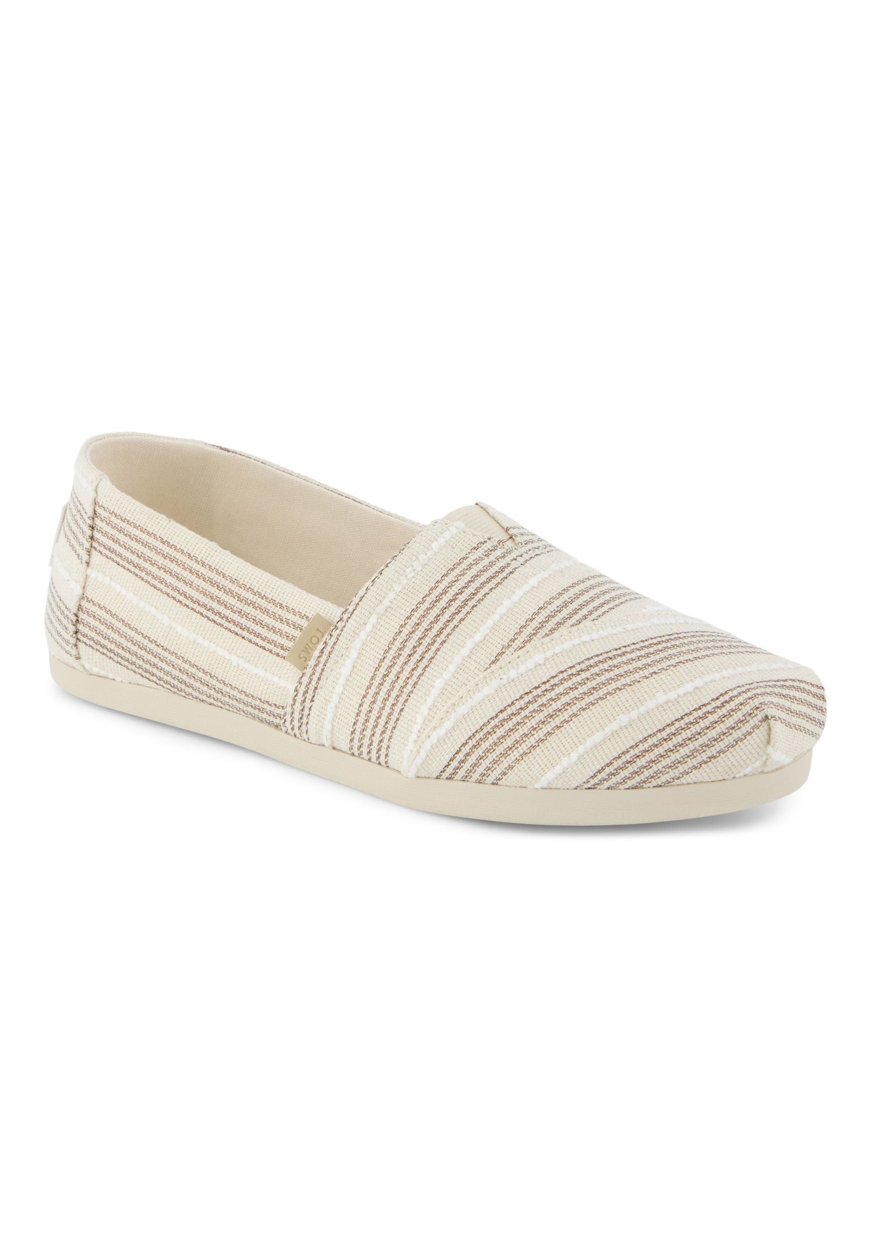 TOMS Damen Espadrilles ALPARGATA 10023037 natural metallic stripe