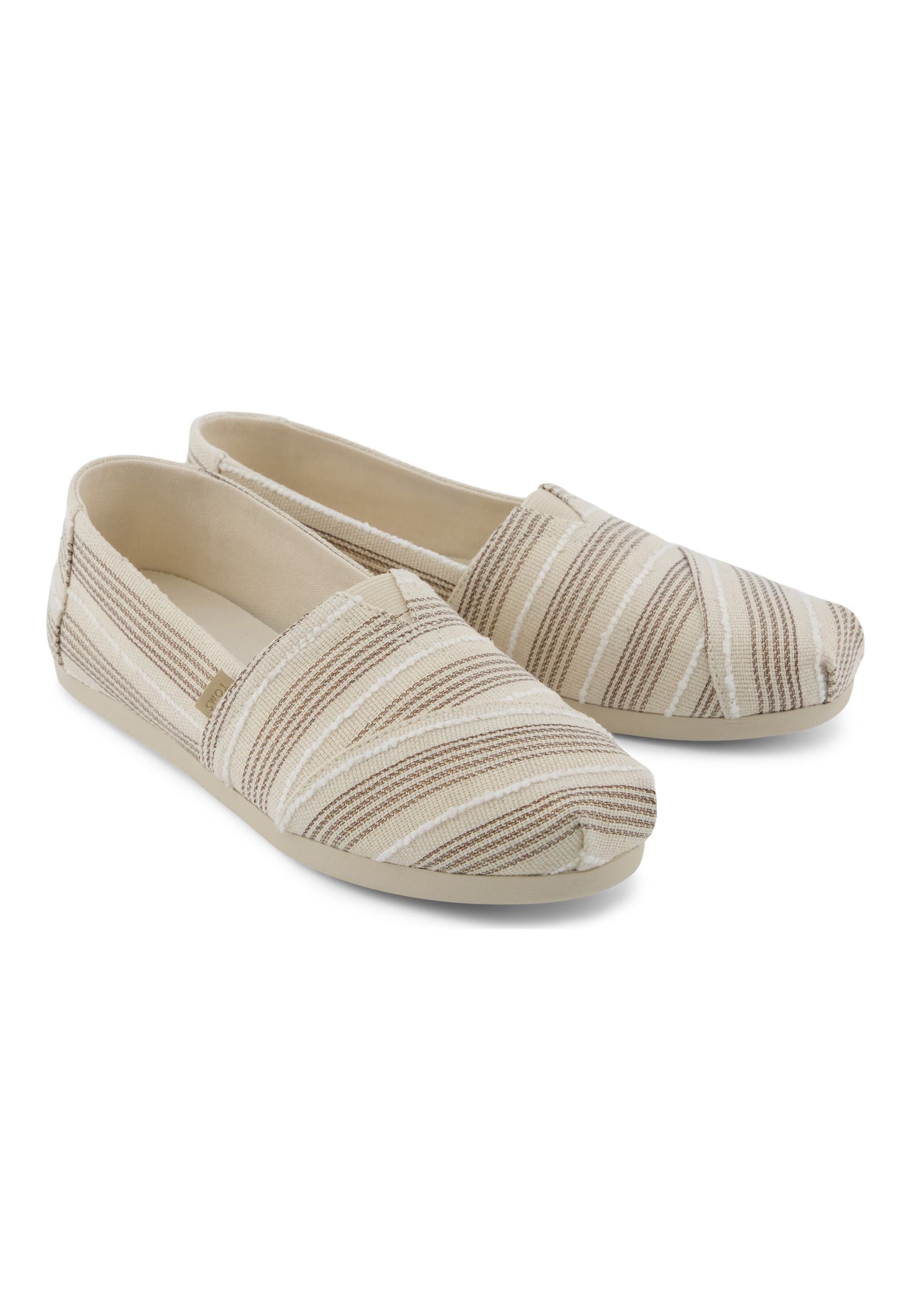 TOMS Damen Espadrilles ALPARGATA 10023037 natural metallic stripe