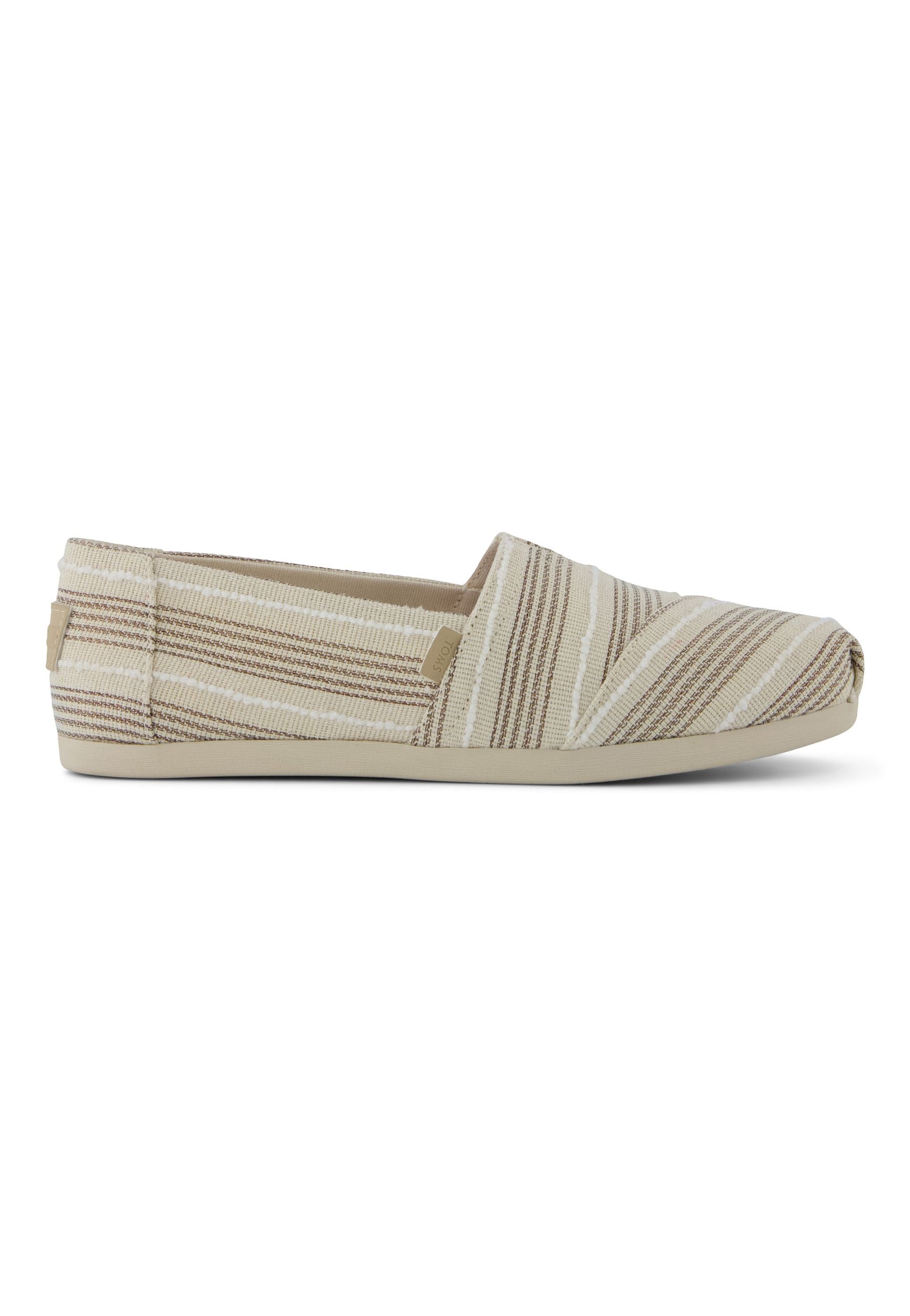 TOMS Damen Espadrilles ALPARGATA 10023037 natural metallic stripe