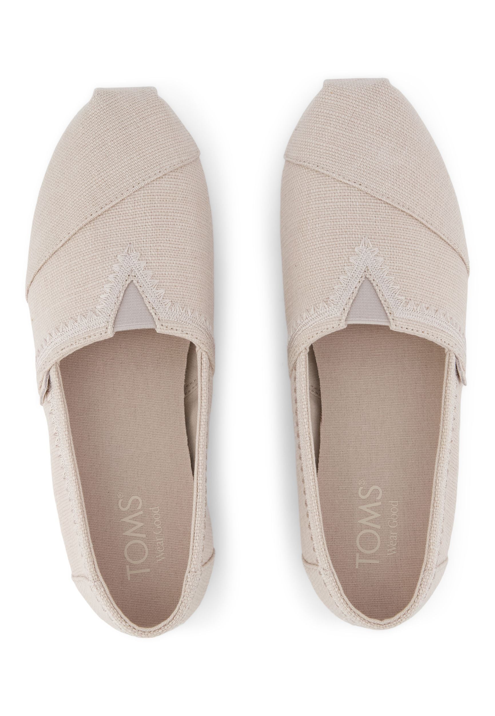 TOMS Damen Espadrilles ALPARGATA 10023040 soft grey heritage embroidery