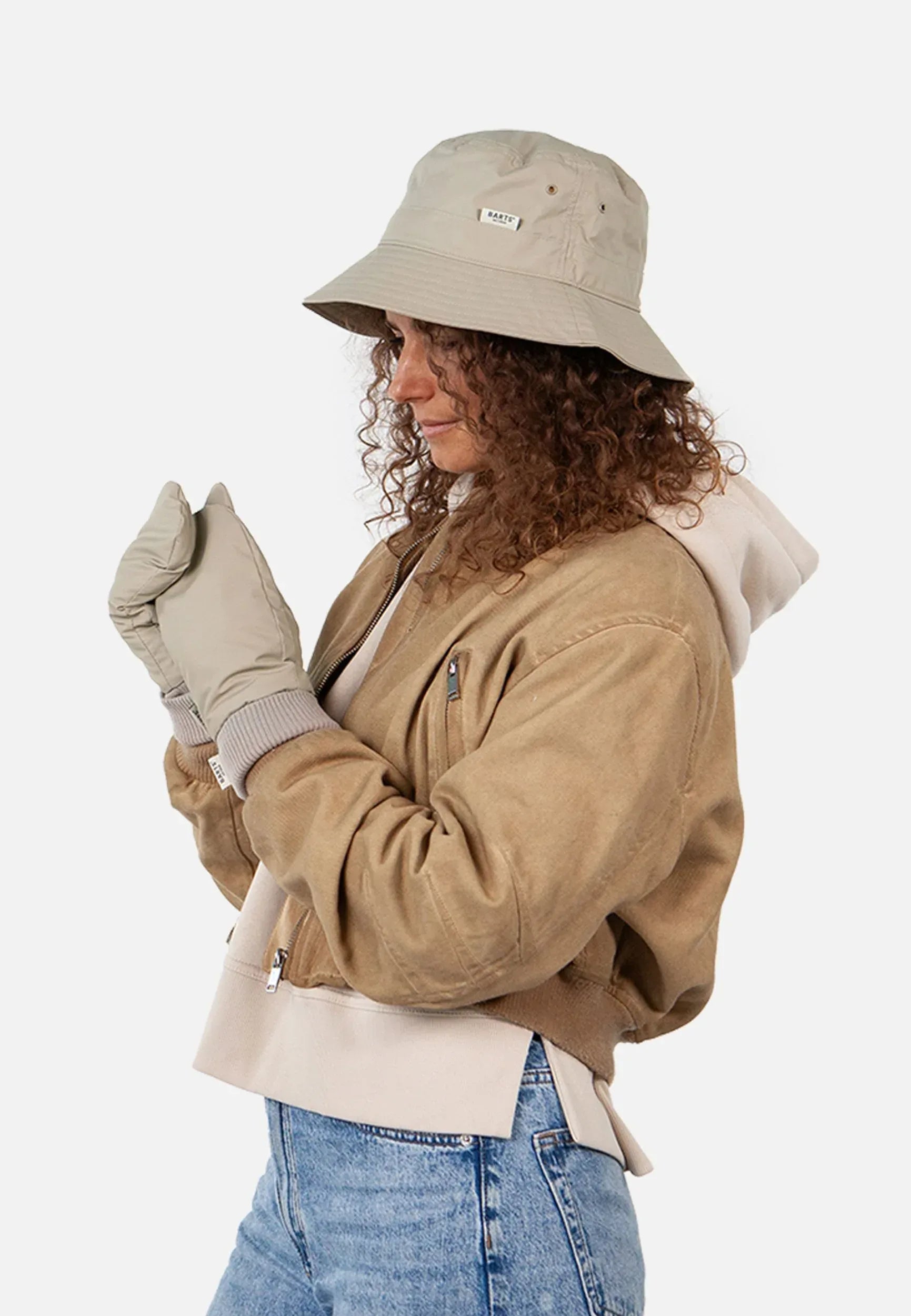 BARTS Damen Handschuhe Mitts ALYSSIE beige –