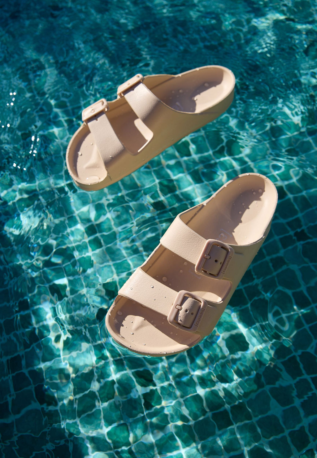 ESPADRIJ L'ORIGINALE Damen Pantolette AMI POOL beige