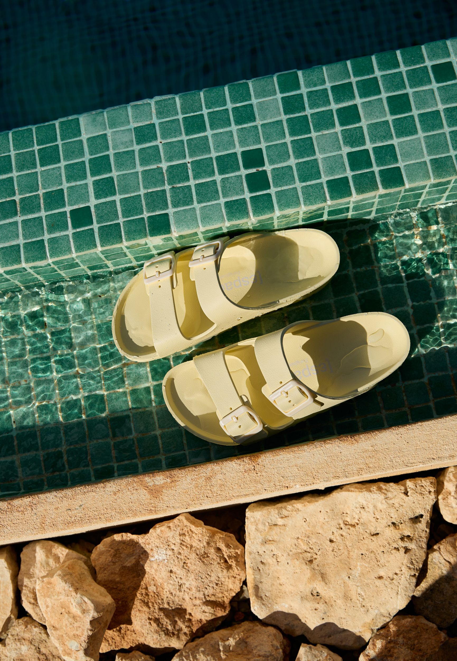 ESPADRIJ L'ORIGINALE Damen Pantolette AMI POOL jaune