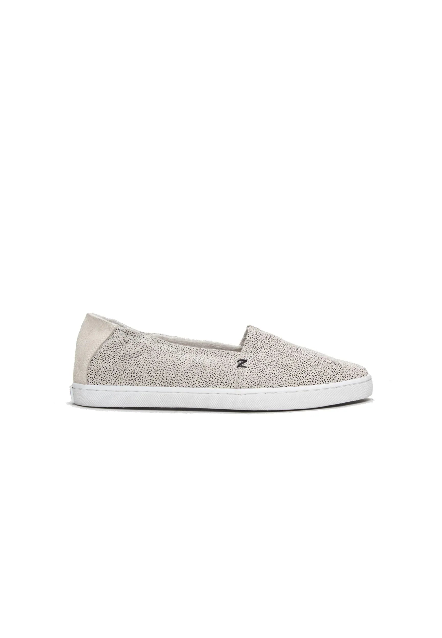 HUB FOOTWEAR Damen Slipper FUJI dS vista white blk dots