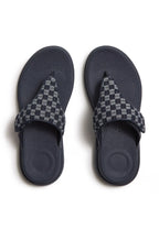 FitFlop - F-MODE GO ADJ. CHECKERBOARD-DENIM TOE-POST SANDALS - Unisex - Zehentrenner | Nur bei shoedeal.de, deinem O – Bild 6