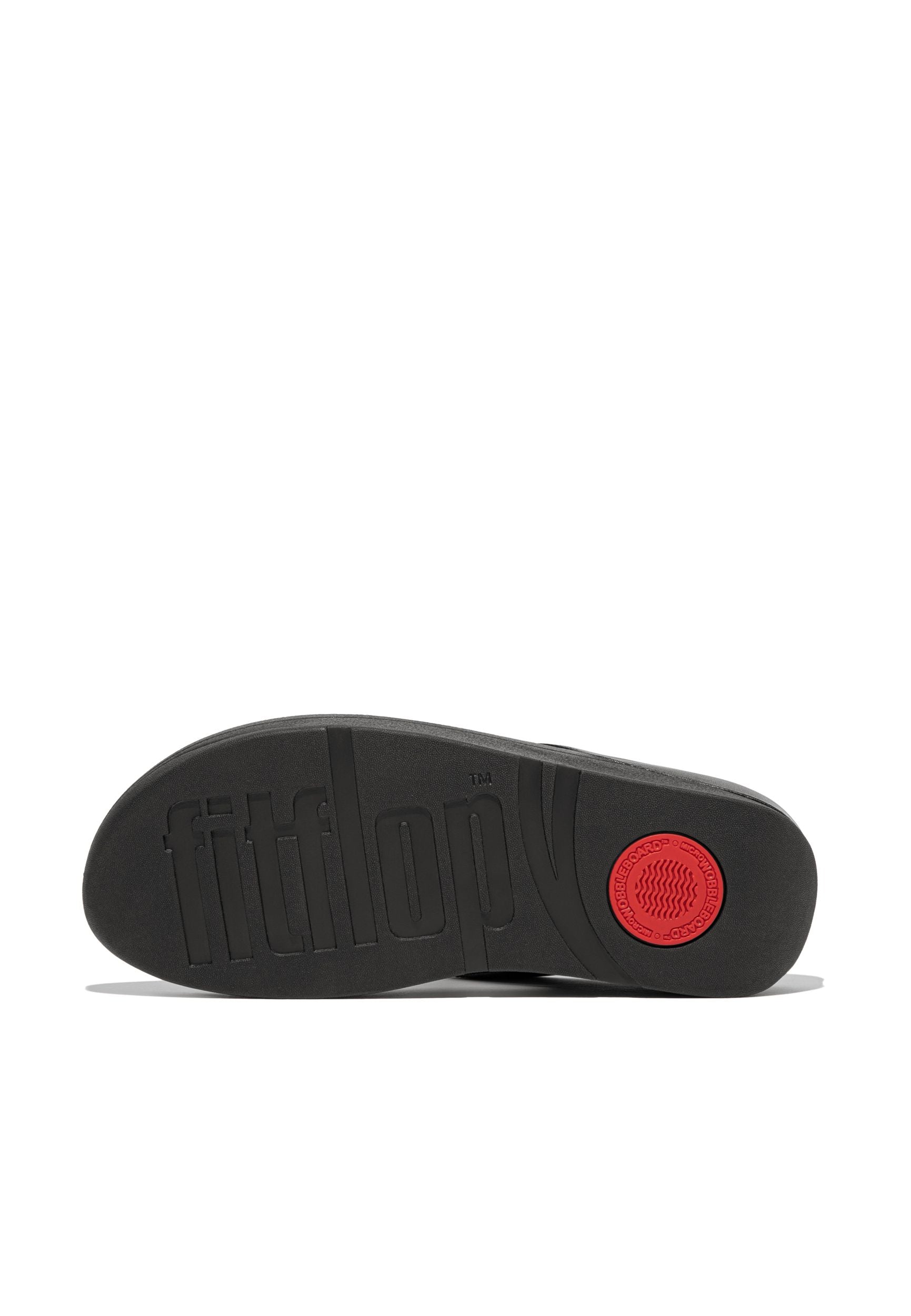 FITFLOP Zehentrenner FINO Crystal-Chain Leather - black