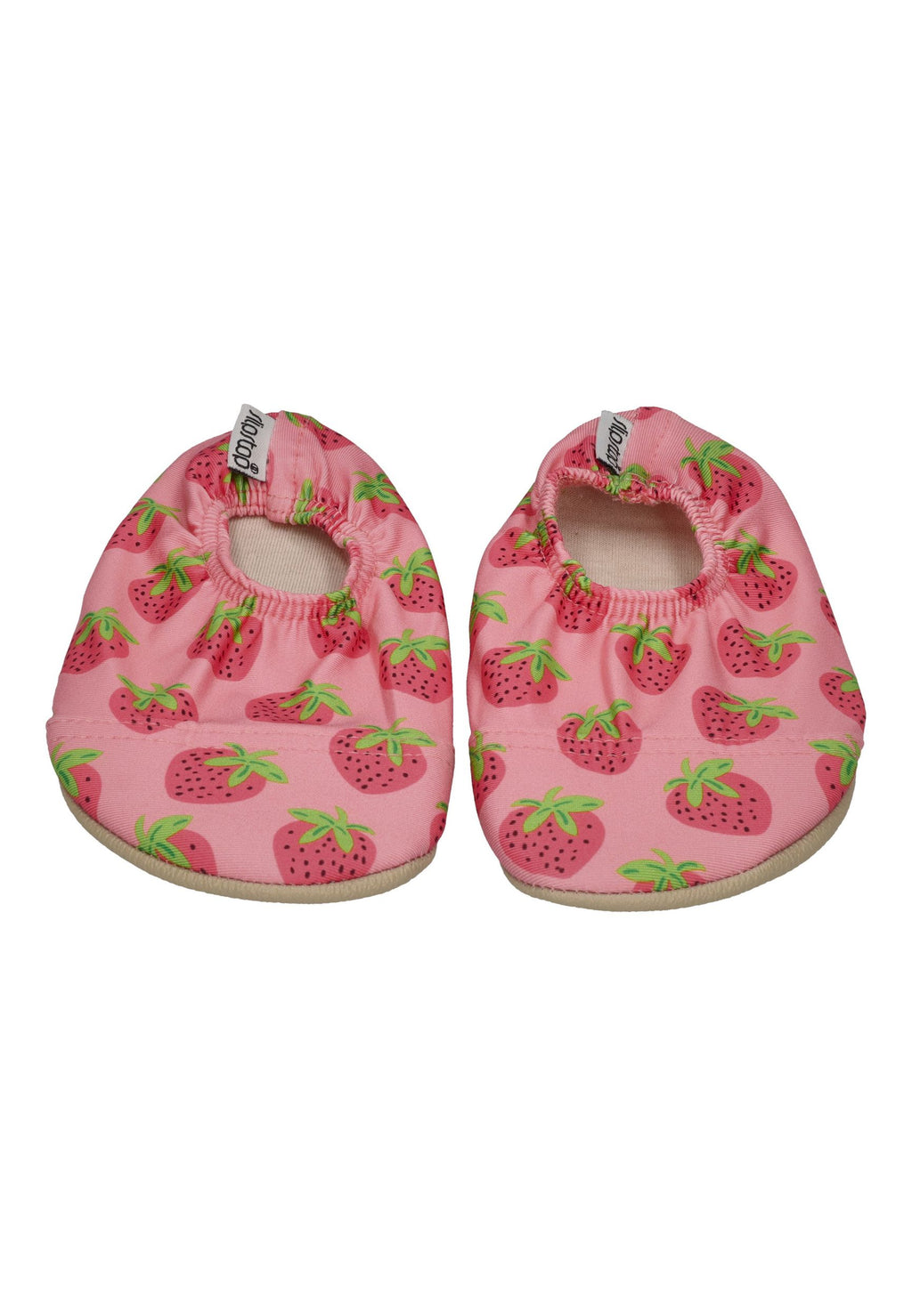 SLIPSTOP Kinder Hausschuhe Badeschuhe BERRYFULL Erdbeeren Rosa