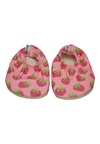 SLIPSTOP Kinder Hausschuhe Badeschuhe BERRYFULL Erdbeeren Rosa