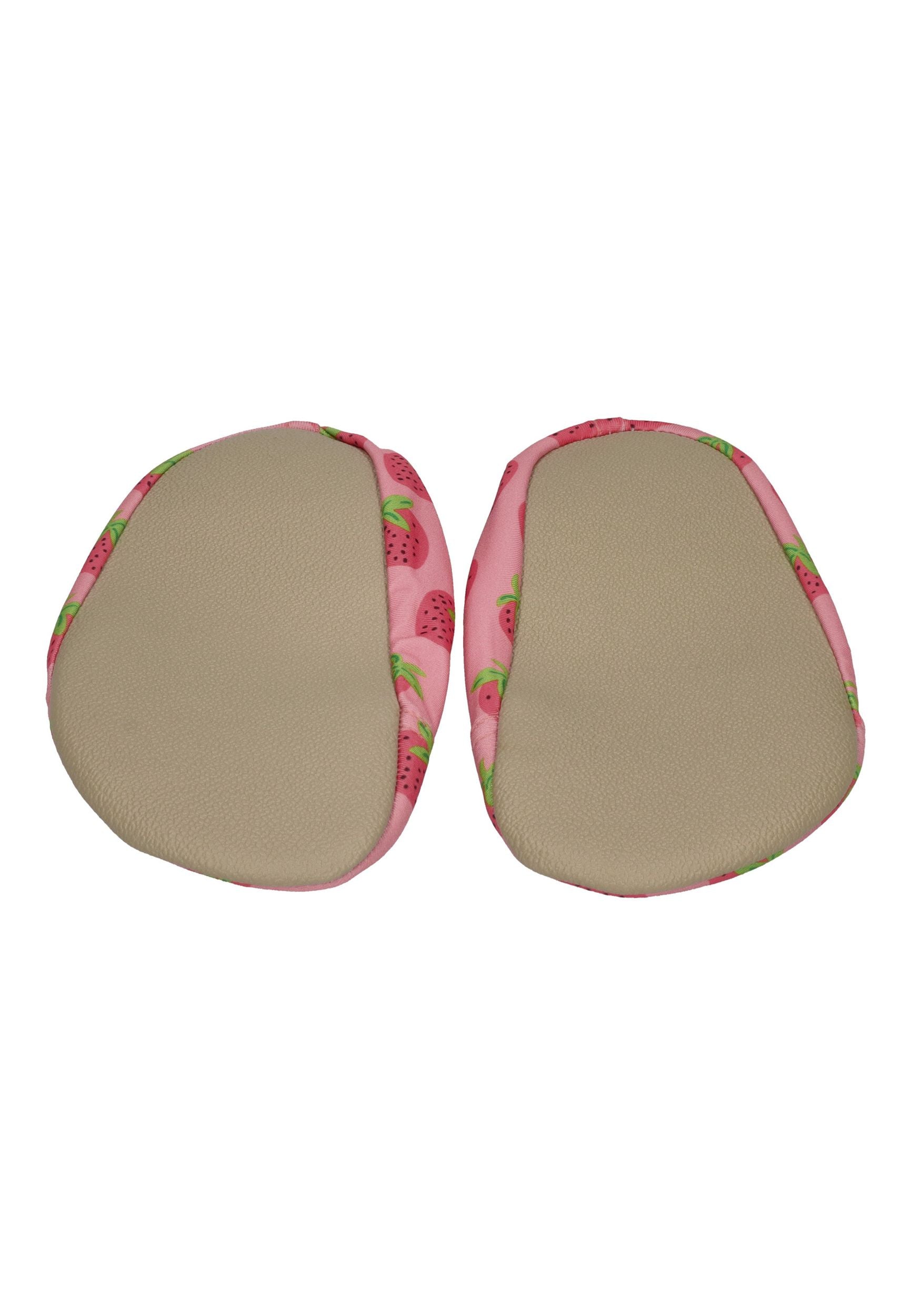 SLIPSTOP Kinder Hausschuhe Badeschuhe BERRYFULL Erdbeeren Rosa