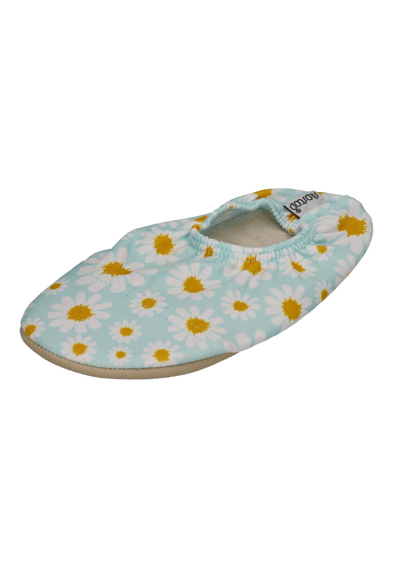 SLIPSTOP Kinder Hausschuhe Badeschuhe BOUQUET Margariten Mintgrün