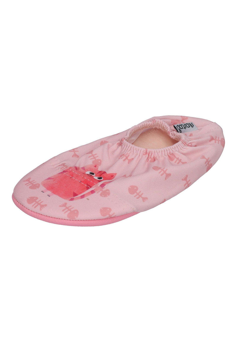SLIPSTOP Kinder Hausschuhe Badeschuhe FURBALL Katzen Rosa