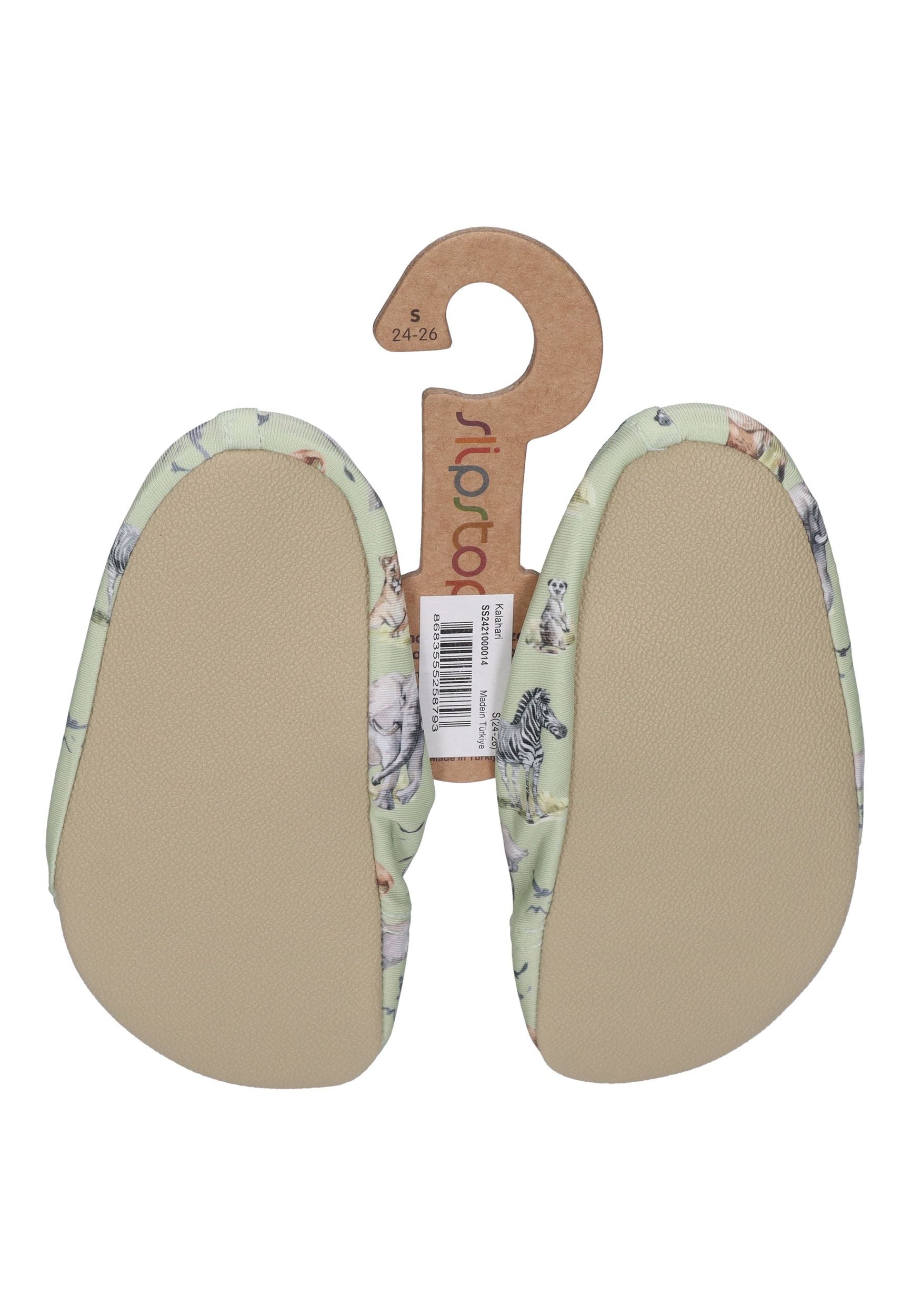 SLIPSTOP Kinder Hausschuhe Badeschuhe KALAHARI Grün