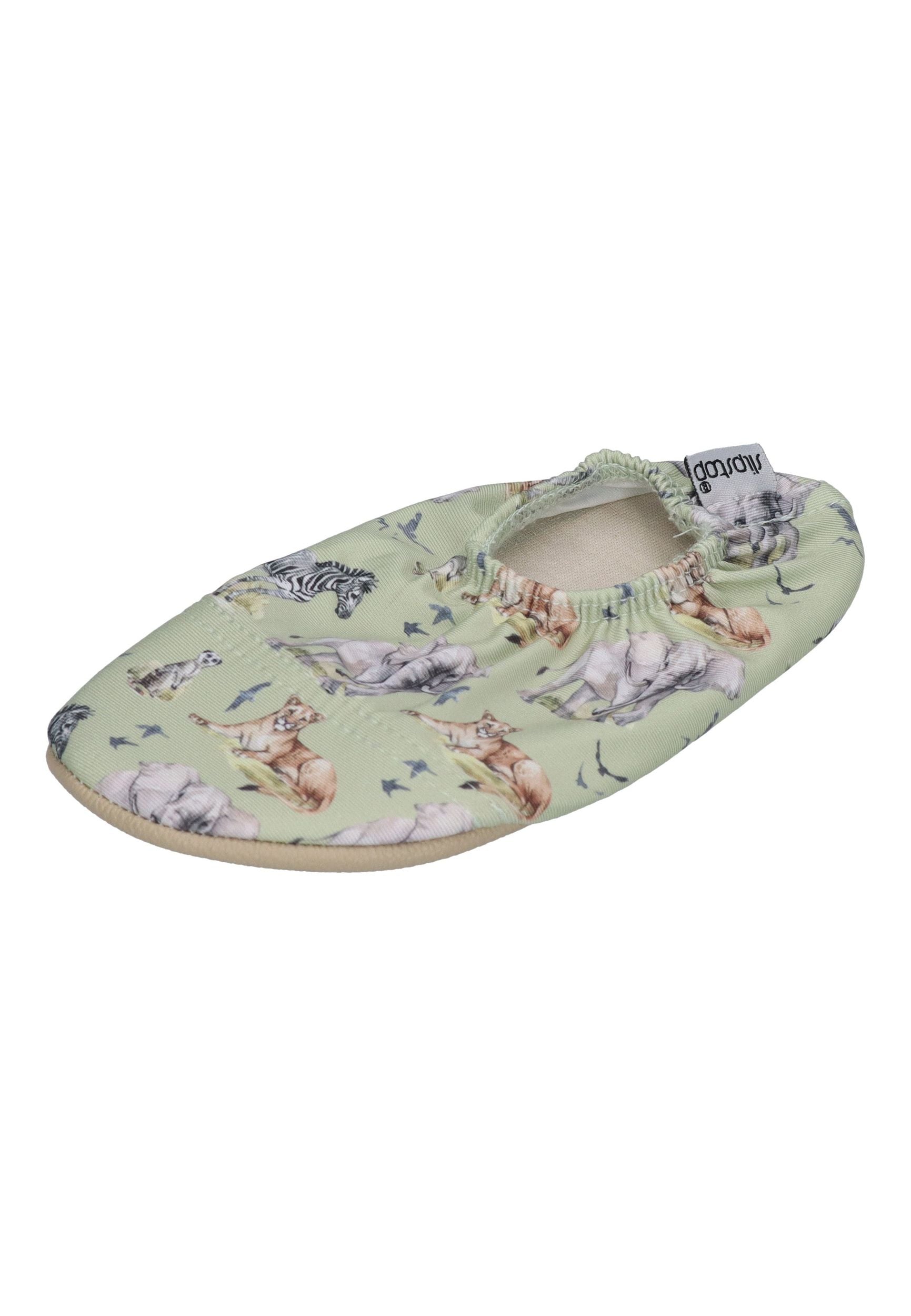 SLIPSTOP Kinder Hausschuhe Badeschuhe KALAHARI Grün