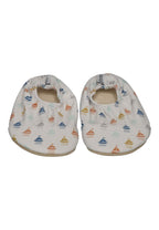 SLIPSTOP Kinder Hausschuhe Badeschuhe NAVIGATOR Schiffe Weiß - Bild 4