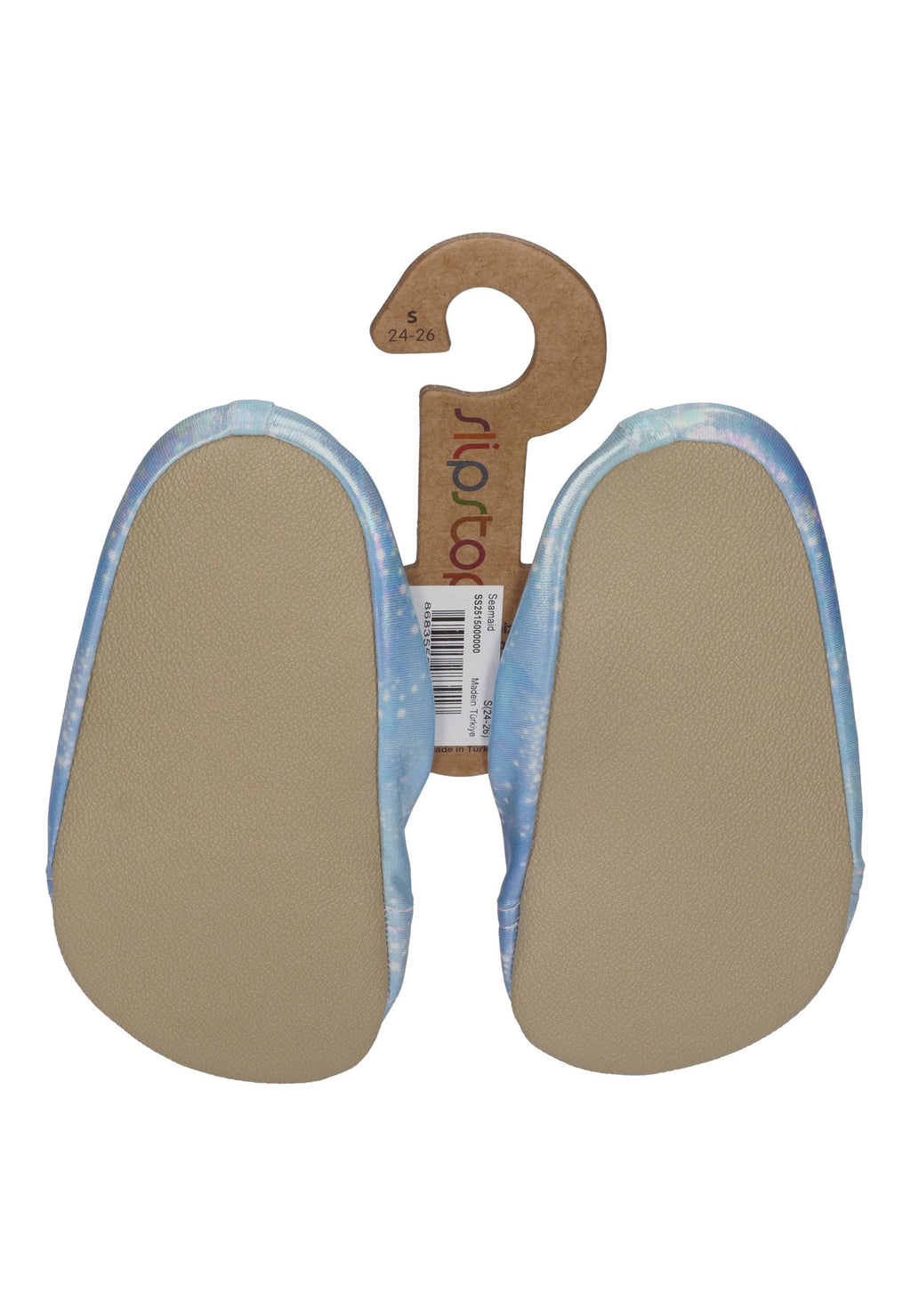 SLIPSTOP Kinder Hausschuhe Badeschuhe SEAMAID Meerjungfrau Blau-Lila