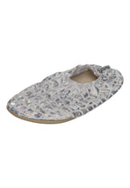 SLIPSTOP Kinder Hausschuhe Badeschuhe SILVER silberglänzend