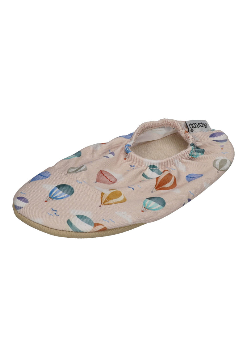SLIPSTOP Kinder Hausschuhe Badeschuhe TWINKLE Heißluftballons beige