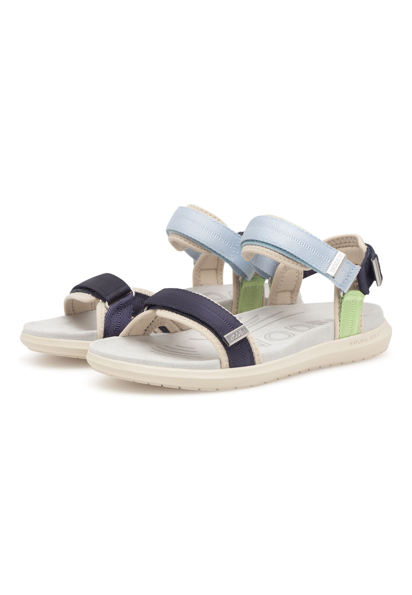 WODEN Damen Sandalen - LINE LITE WL587 - moonstone multi - von links