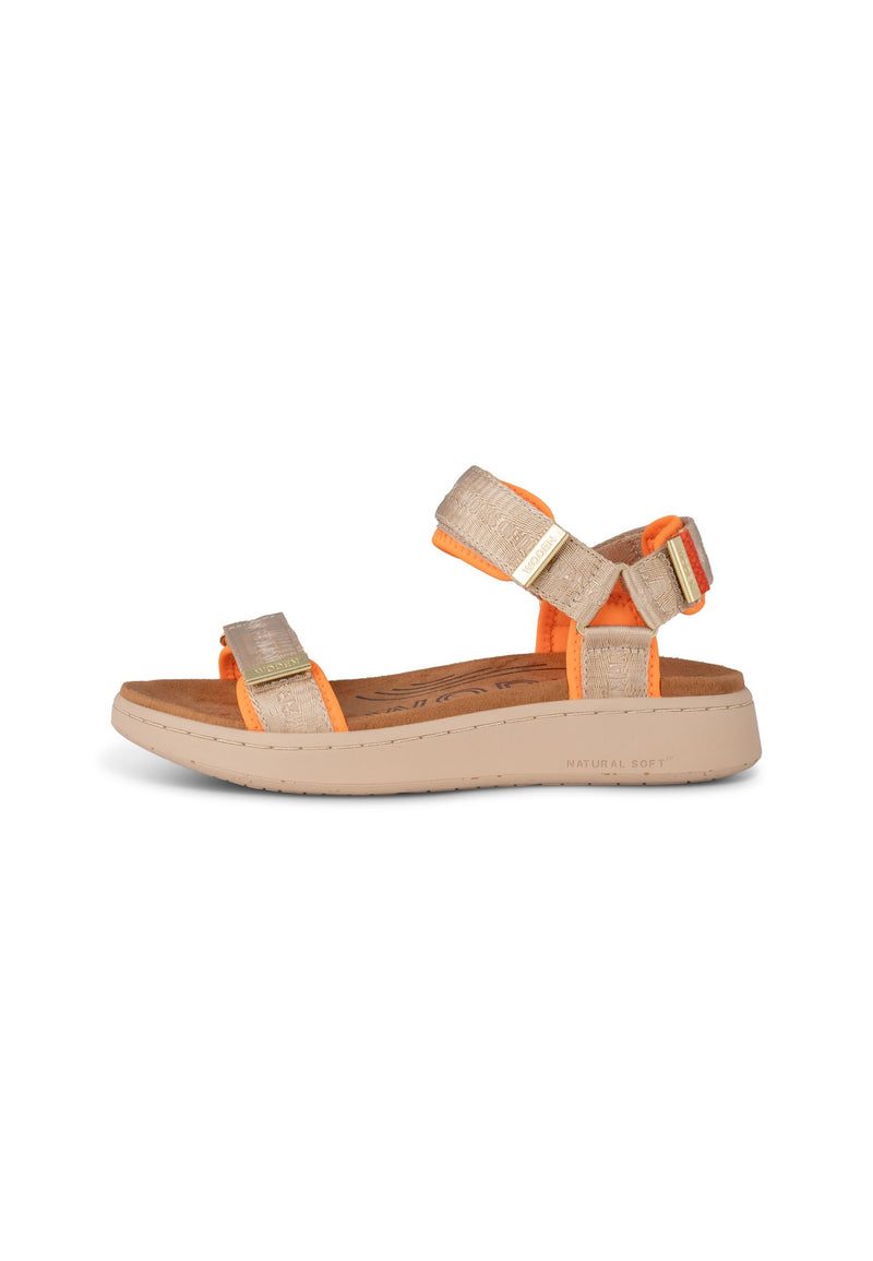 WODEN Damen Sandalen - LINE Heritage WL716 - coffee cream | Bester Preis, bester Style – shoedeal