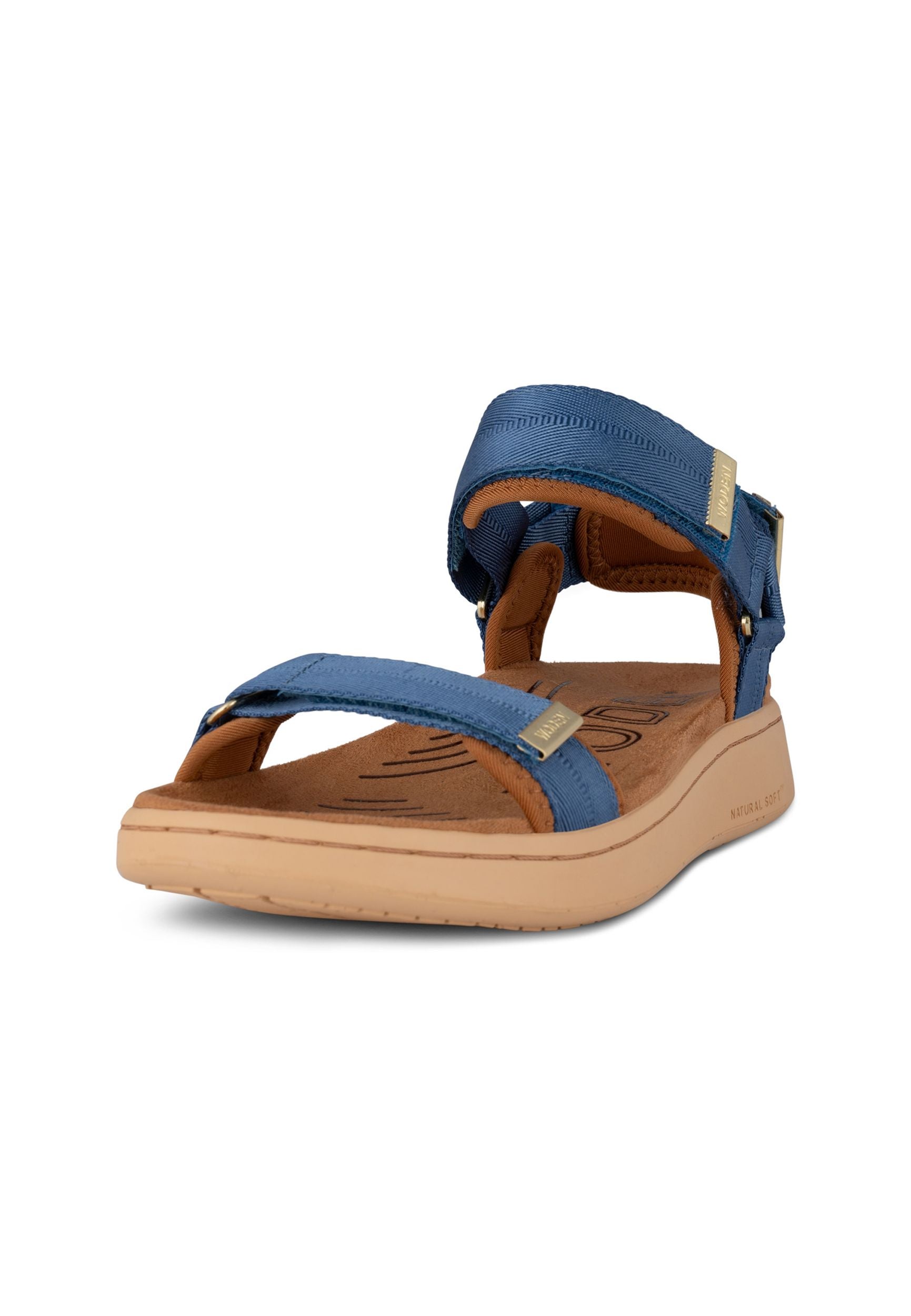 WODEN Damen Sandalen - LINE WL926 - old denim - von links