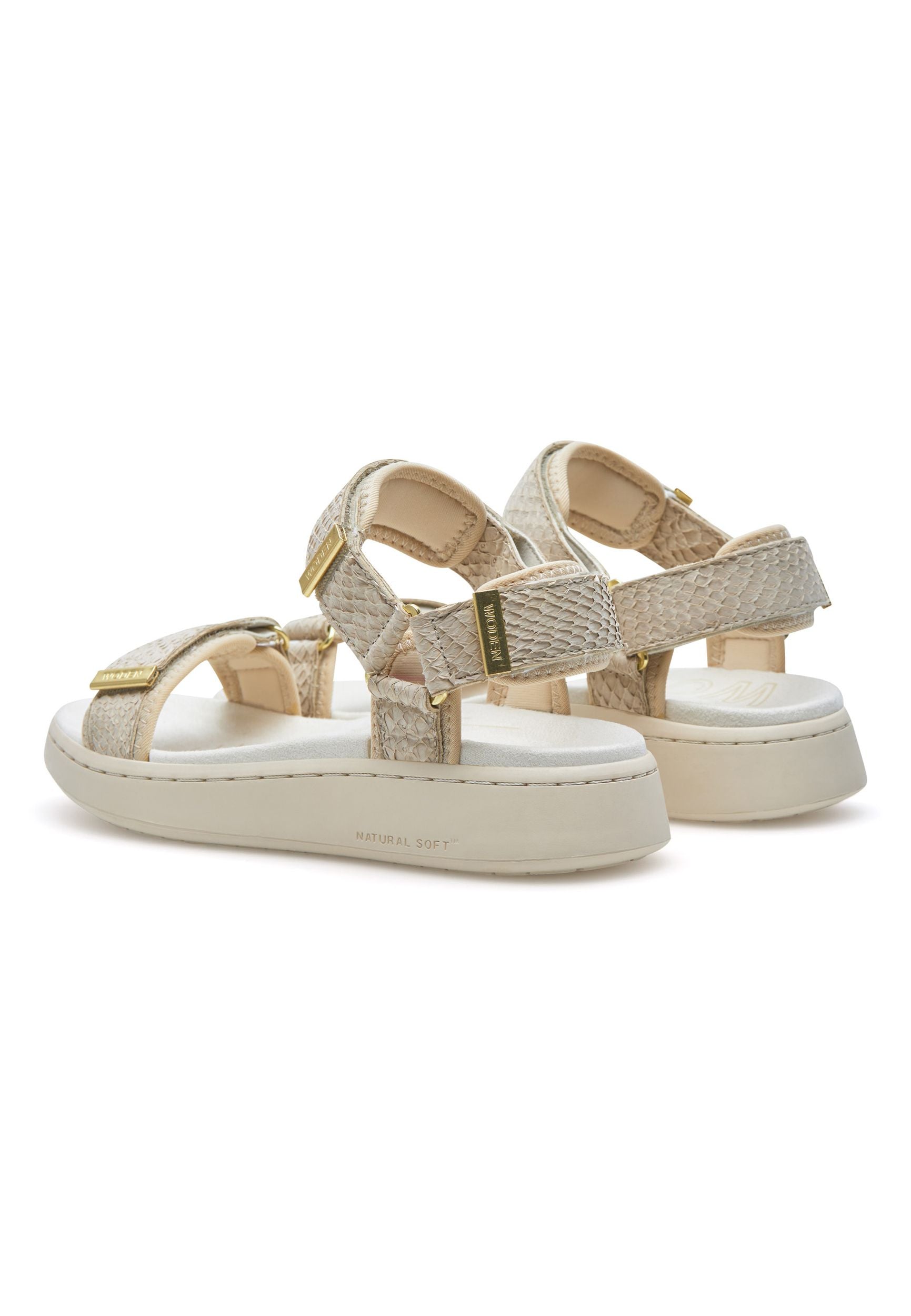 WODEN Damen Sandalen - LINE FISH WL944 - ivory - von vorn
