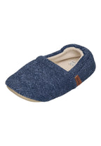 SLIPSTOP Erwachsene Hausschuhe Bootie INDIGO dunkelblau meliert