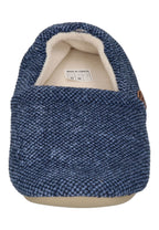 SLIPSTOP Erwachsene Hausschuhe Bootie INDIGO dunkelblau meliert