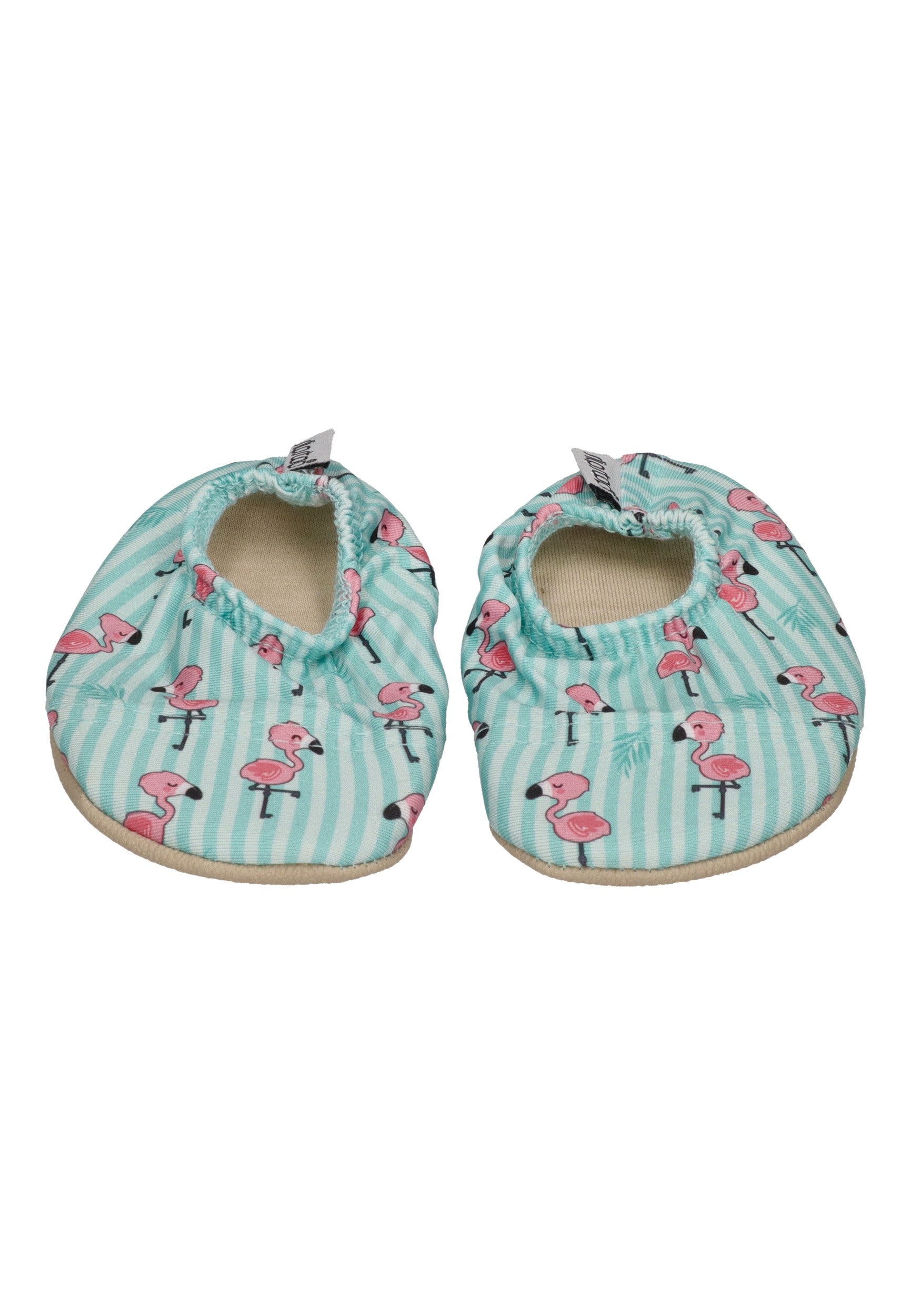 SLIPSTOP Hausschuhe Badeschuhe DILLY Flamingos mint rosa