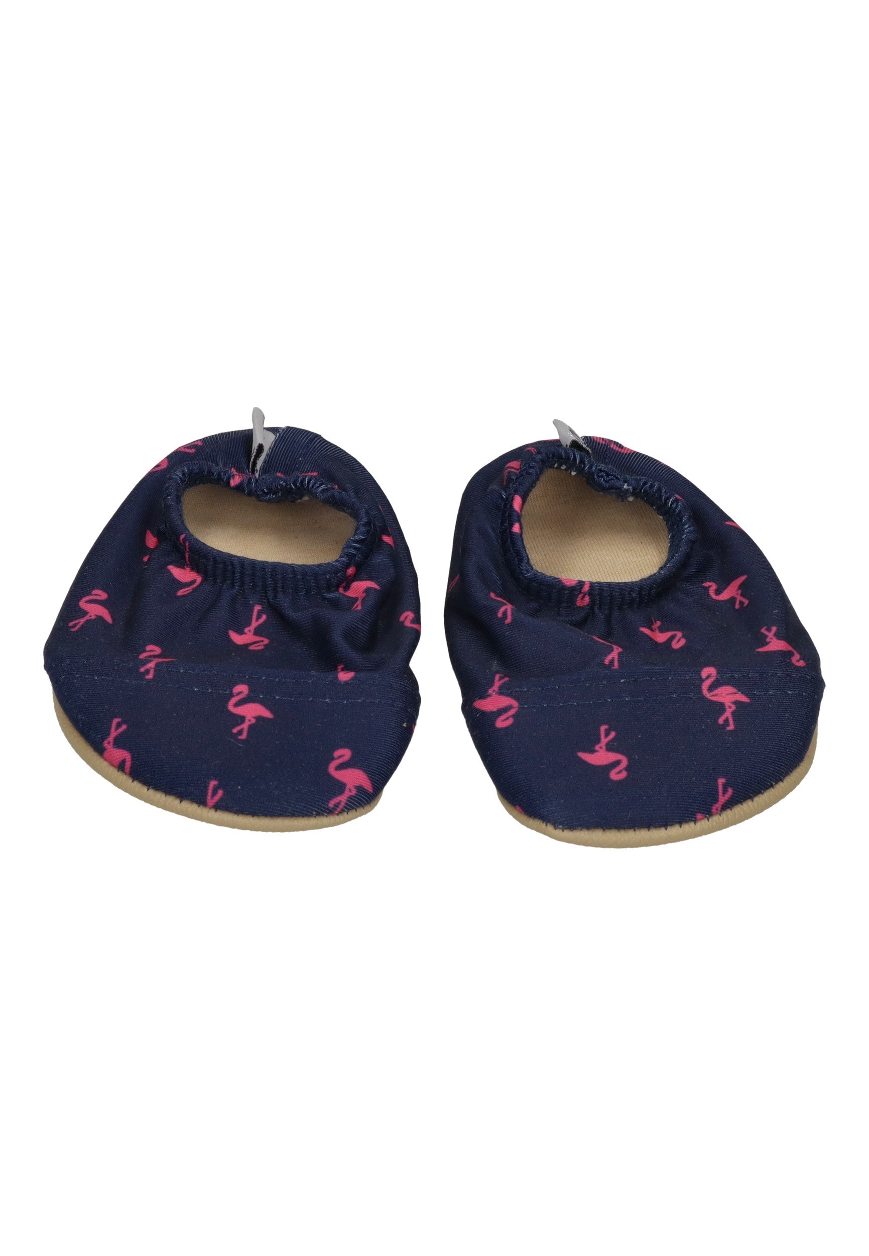 SLIPSTOP Hausschuhe Badeschuhe ELLA Flamingos navy pink
