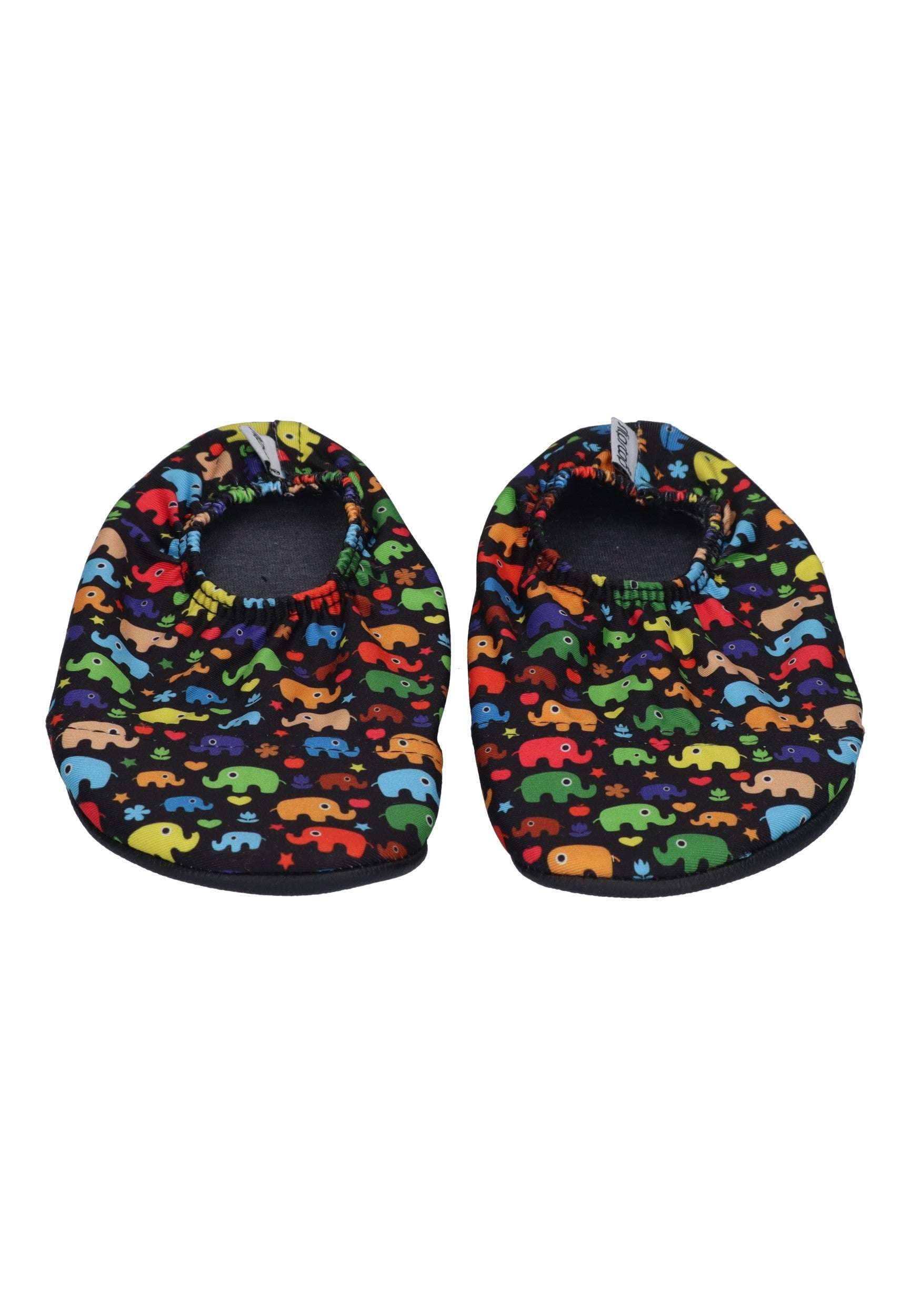 SLIPSTOP Hausschuhe Badeschuhe ROMPY Elefanten bunt